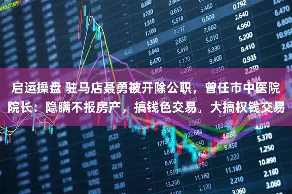 启运操盘 驻马店聂勇被开除公职，曾任市中医院院长：隐瞒不报房产，搞钱色交易，大搞权钱交易